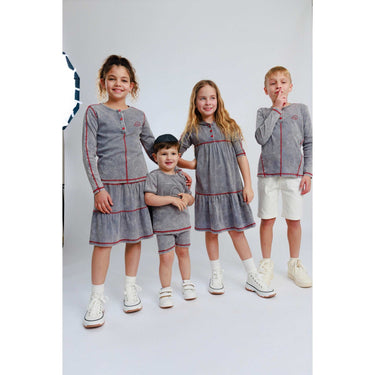 Stone Wash Girls Shirt - Kidichic